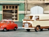 Wiking hat in den letzten jahren die Ausführungsqualität der Neuheiten ständig verbessert: Goggomobil mit Faltdach und Ford FK 1000; Foto: RZ