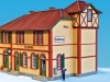 chmucker Spur-0-Bausatz „Bahnhof Sulzburg“ aus gelaserten MDF-Platten und Resin-Teilen im Maßstab 1:45 von Real-Modell; Foto: Werkfoto