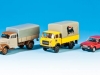 Von Brekina in H0: Robur Garant, Fiat OM Lupetto und Fiat 131